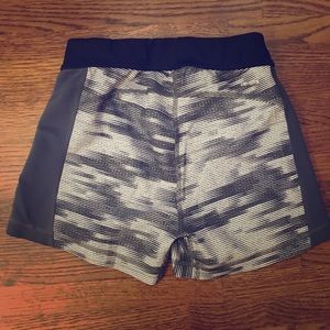 Adidas grey black and white workout shorts